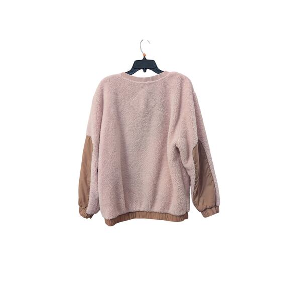 UGG Women’s Niko Sherpa Pullover Fleece Crewneck Sweatshirt Medium - Picture 4 of 5